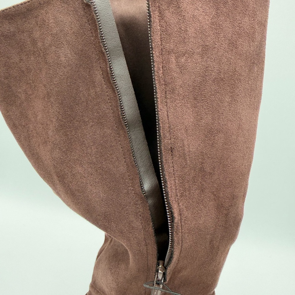 Time and Tru Dark Brown Heeled Boots - Picture 7 of 11